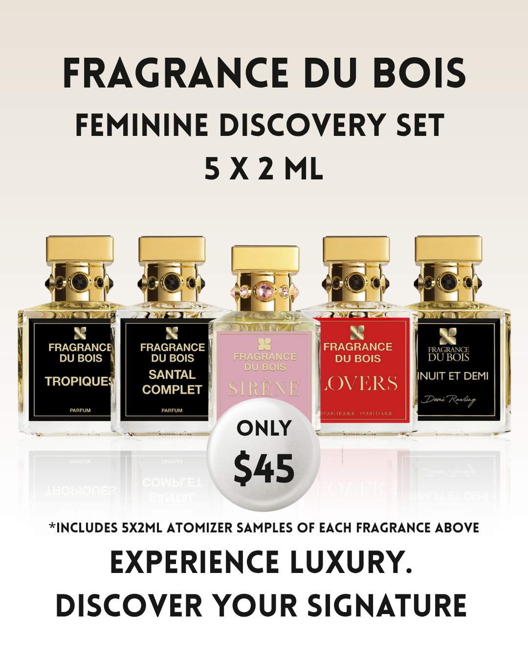 Fragrance du Bois Feminine Discovery Set – 5 x 2 mL