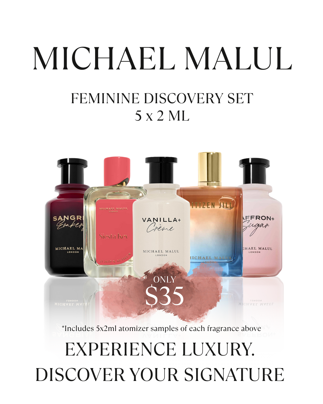 Michael Malul Feminine Discovery Set – 5 x 2 mL