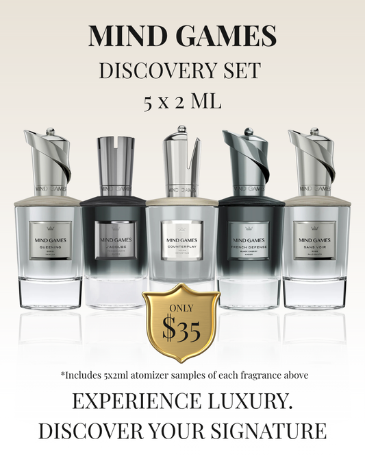 Mind Games Discovery Set – 5 x 2 mL (Elegant & Refined)