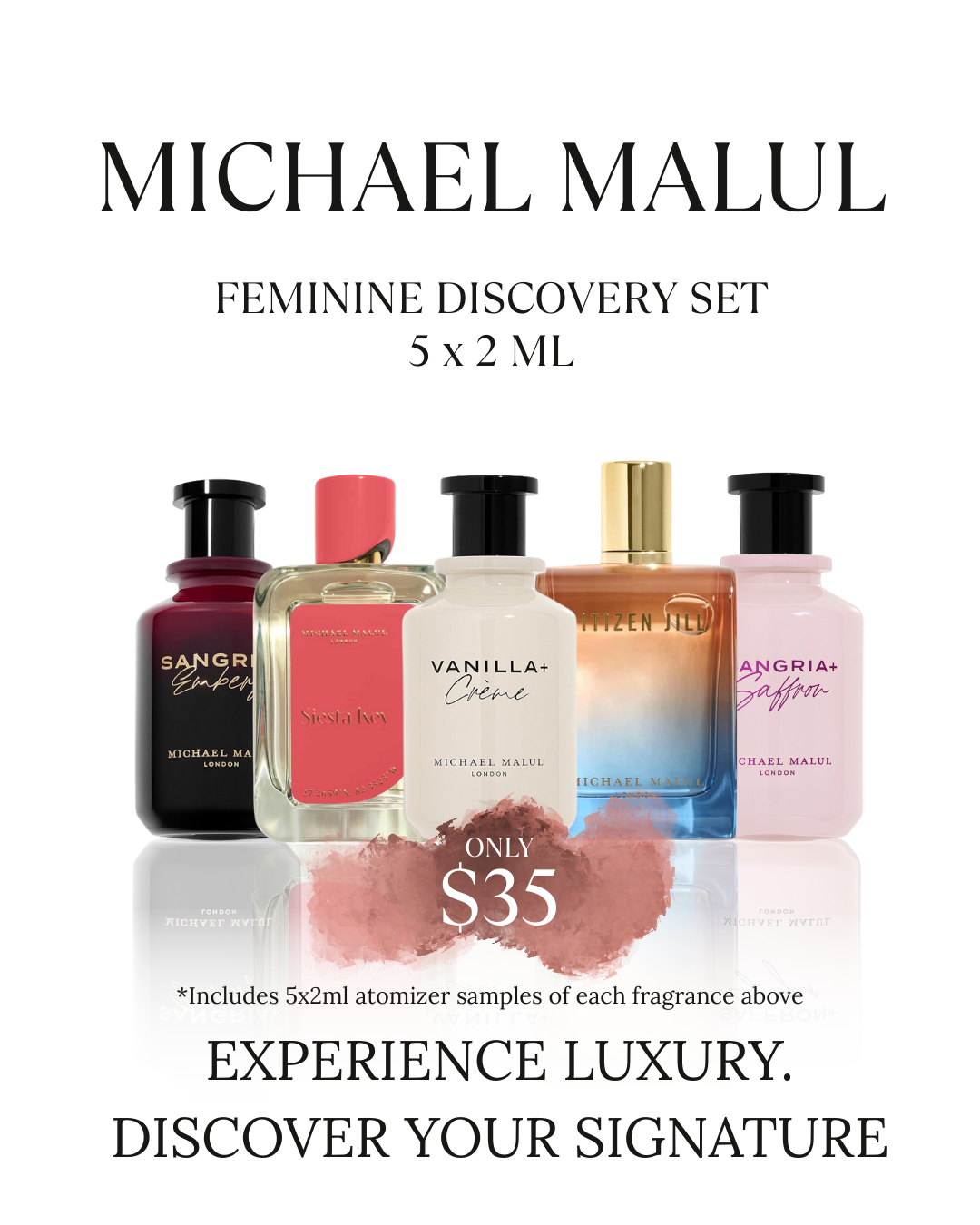 Michael Malul Feminine Discovery Set – 5 x 2 mL