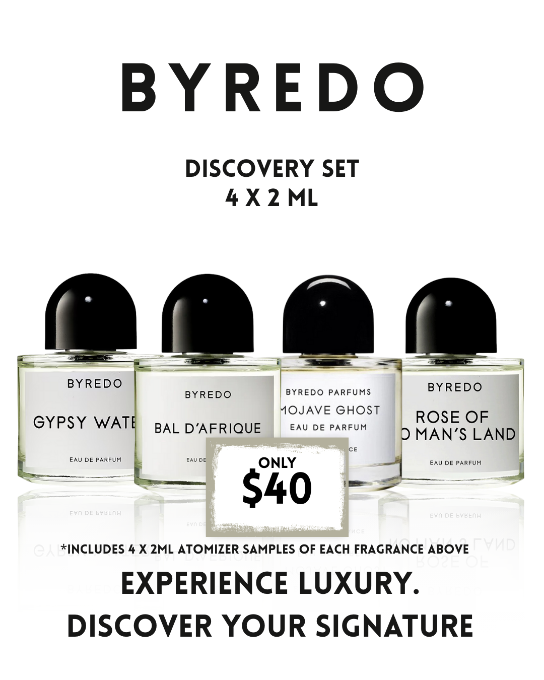 Byredo Discovery Set - 4 x 2ml – Bluegrass Fragrance Co